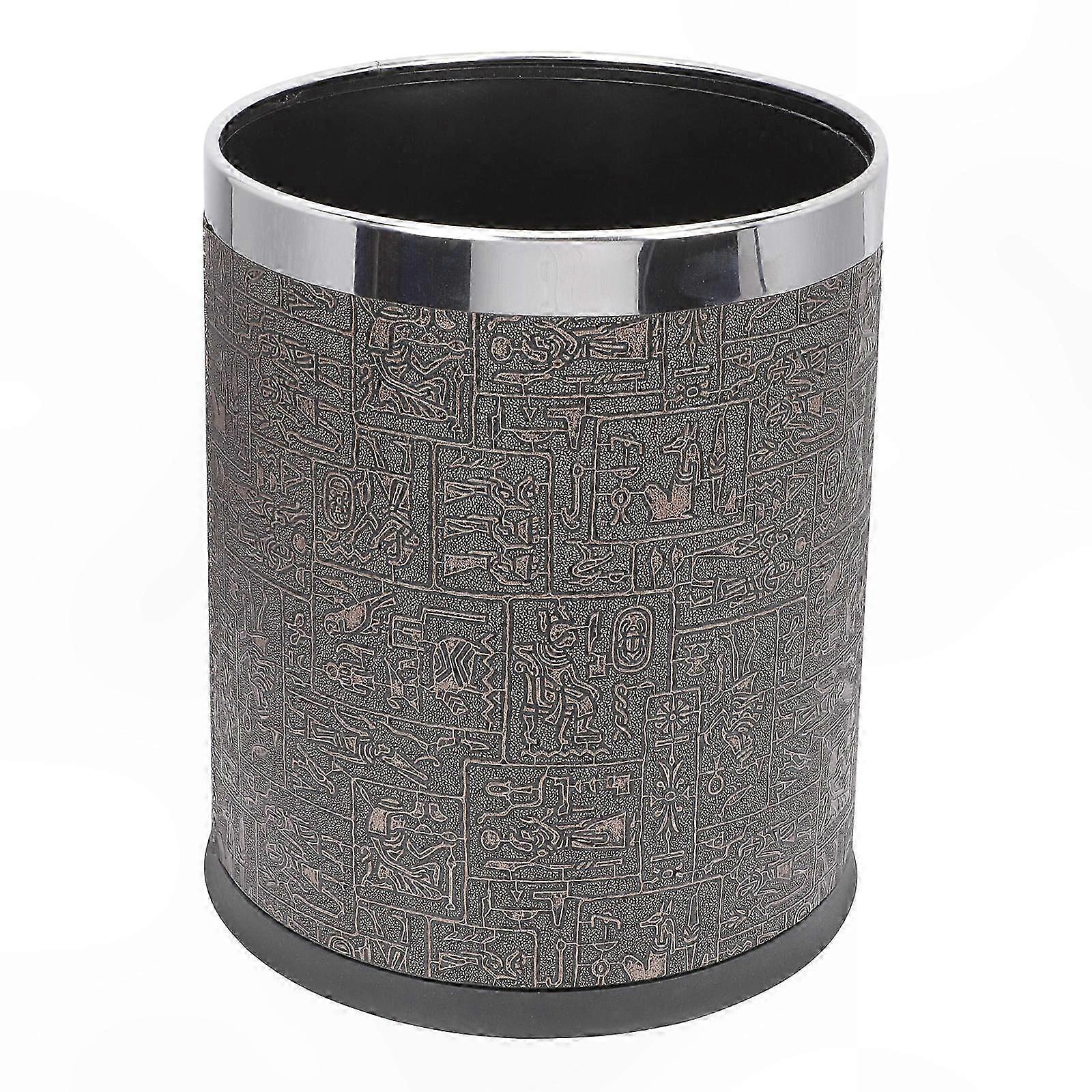 Fireproof Plastic Trash Bin for Bathroom, Simple Design, 10.4x8.9x8.9 Inches, Waste Sorting Solution