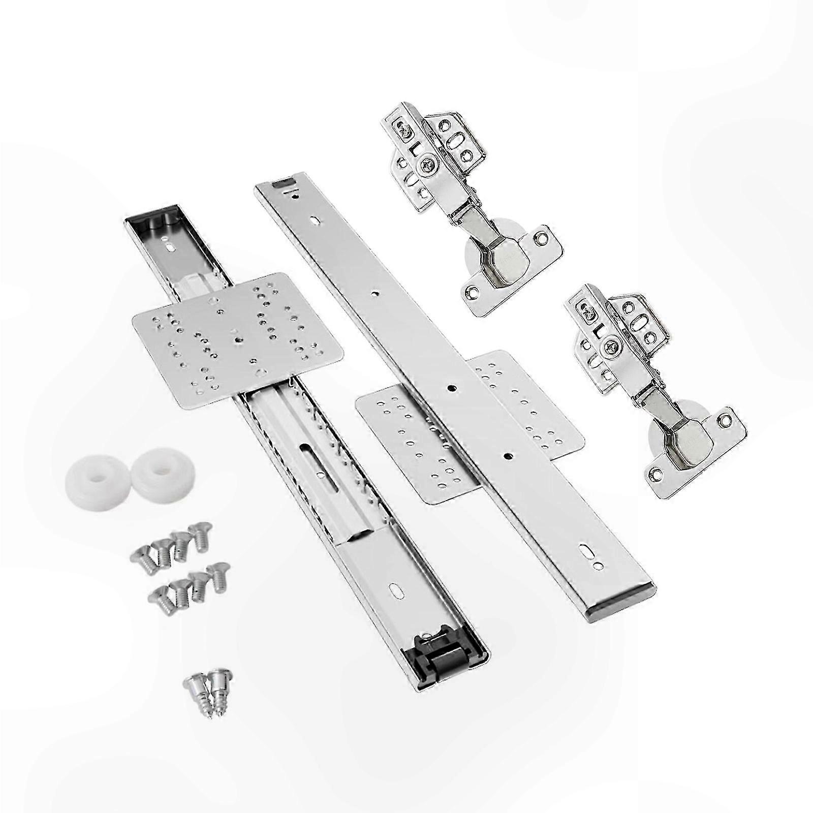 Hidden Cabinet Door Track System - Silent Folding Rails for Efficient Space Management Solutions