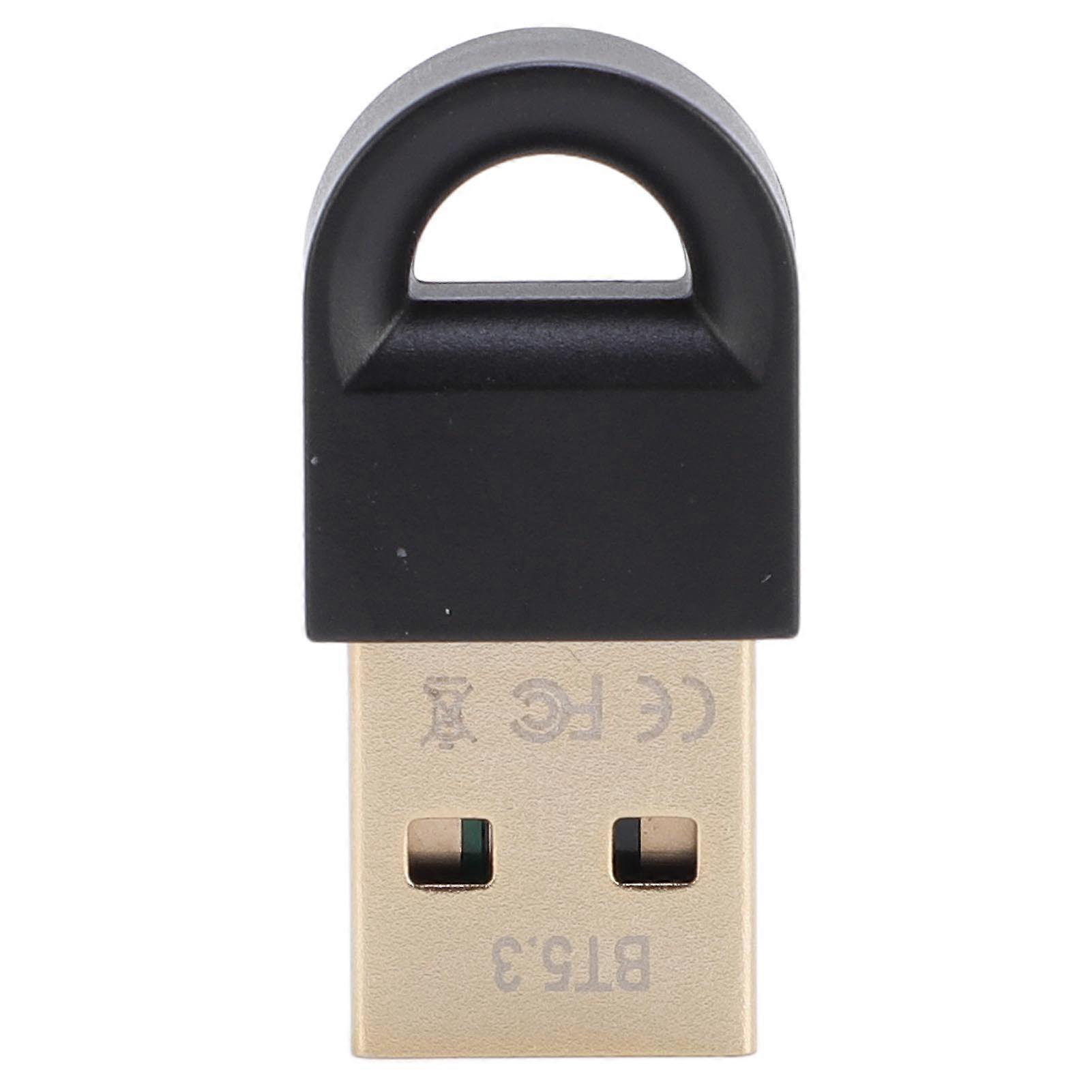 Bluetooth 5.3 USB Adapter Plug and Play Long Range 65.6ft Wireless Dongle for PC