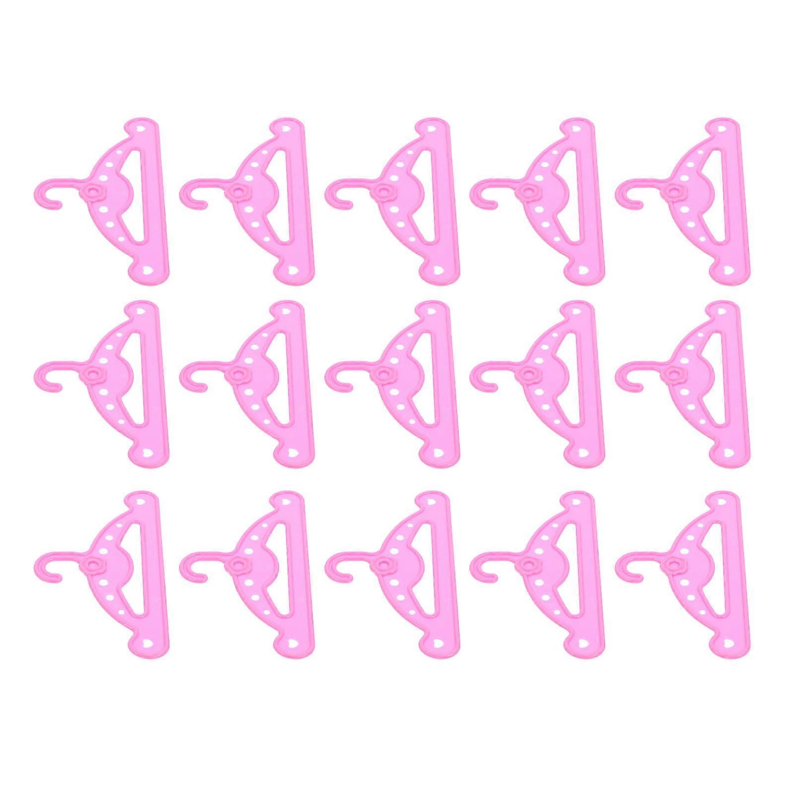 Plastic Doll Clothes Hanger Mini Rack for Organizing Dolls 30Pcs
