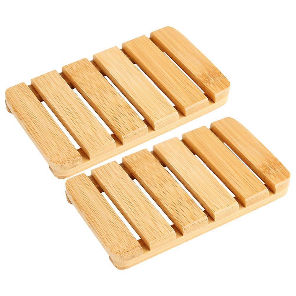 Kitchen Soap Holder Bamboo Soap Dish for Storage 10Pcs 10 Pieces