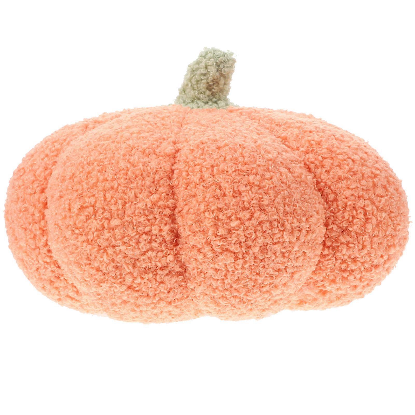 2Pcs Pumpkin Shaped Throw Pillow Vibrant Orange Cushion Perfect For Gift Giving And Home Office Decoration