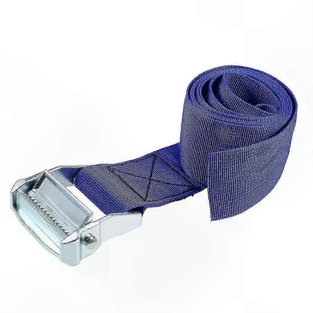 Blue 15M x 5cm Cargo Lashing Straps with Cam Buckle, 500Kg Capacity