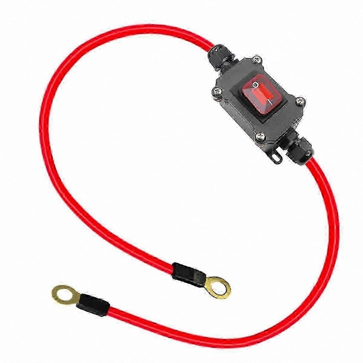 12V-24V Inline Wire Switch DPST Dual Side Wiring 25A IP67 with On/Off Quick Connect