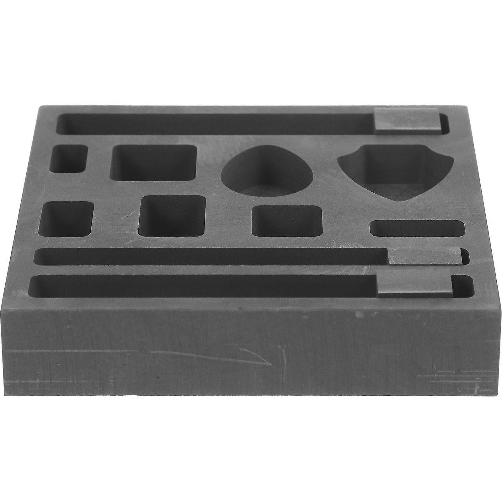 Graphite Mold for Casting Metal Ingot 5Pcs with 11 Holes for Smelting