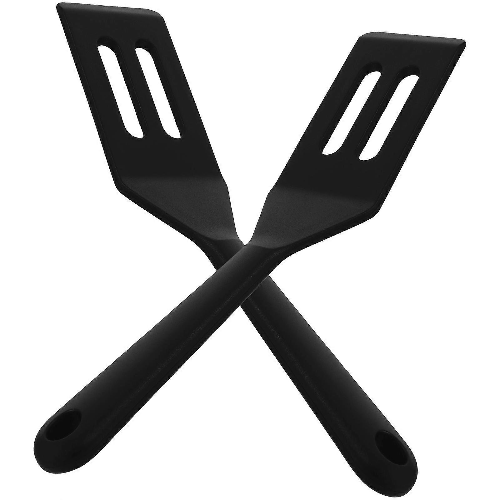 Black Silicone Spatula for Kitchen Cooking Tools 2Pcs Kitchenware