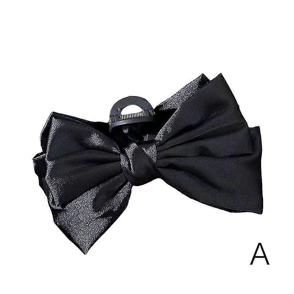 Gripper Black Double-sided Large Bow Grip Headpiece
