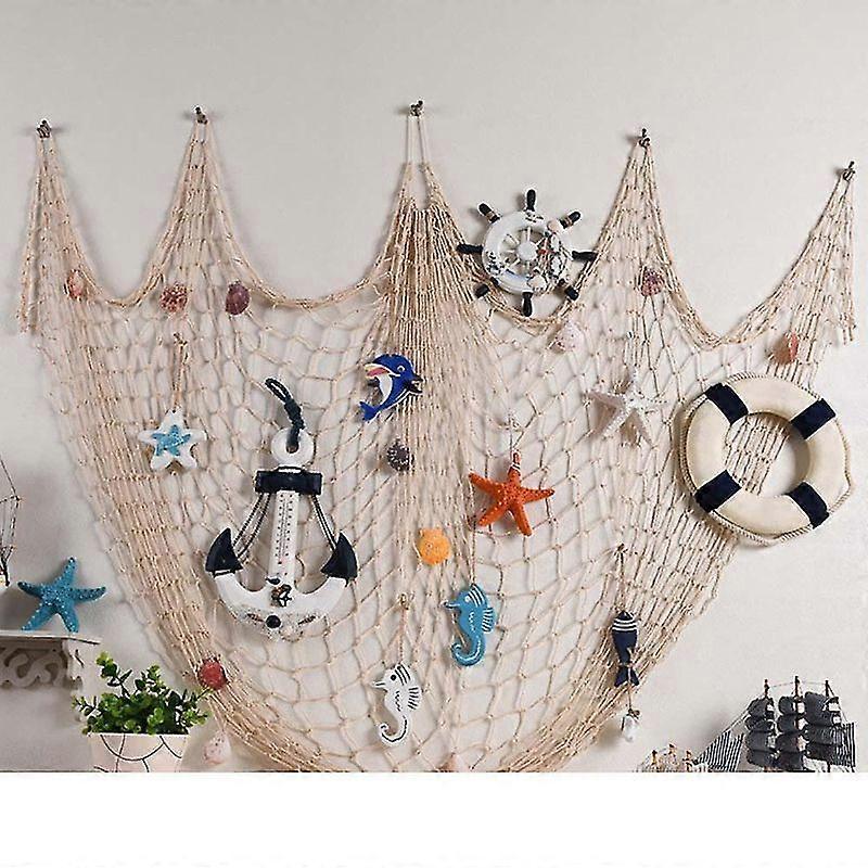 Minglan Fishing Net Decor,wall Hangings Decor,mediterranean Style Decoration