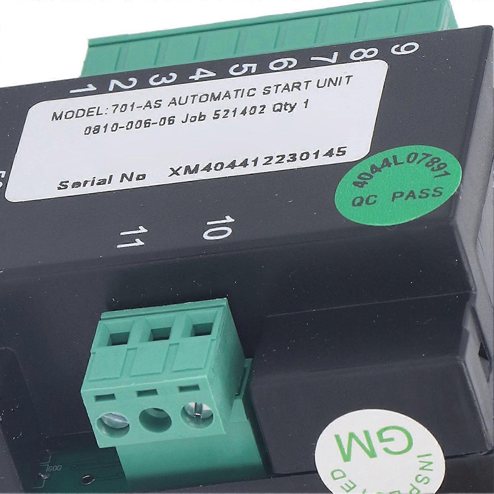 Generator Controller Manual Auto Start Emergency Stop LED Fault Indication Generator Control Module with Keys DC835V