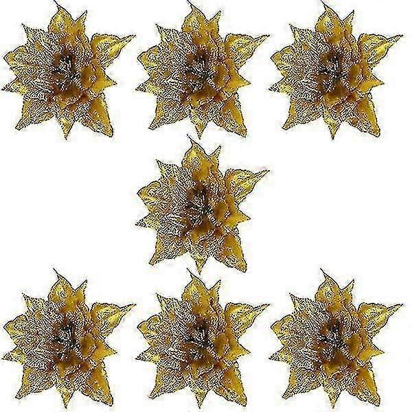 7pcs Glitter Rative Artificial Wreath