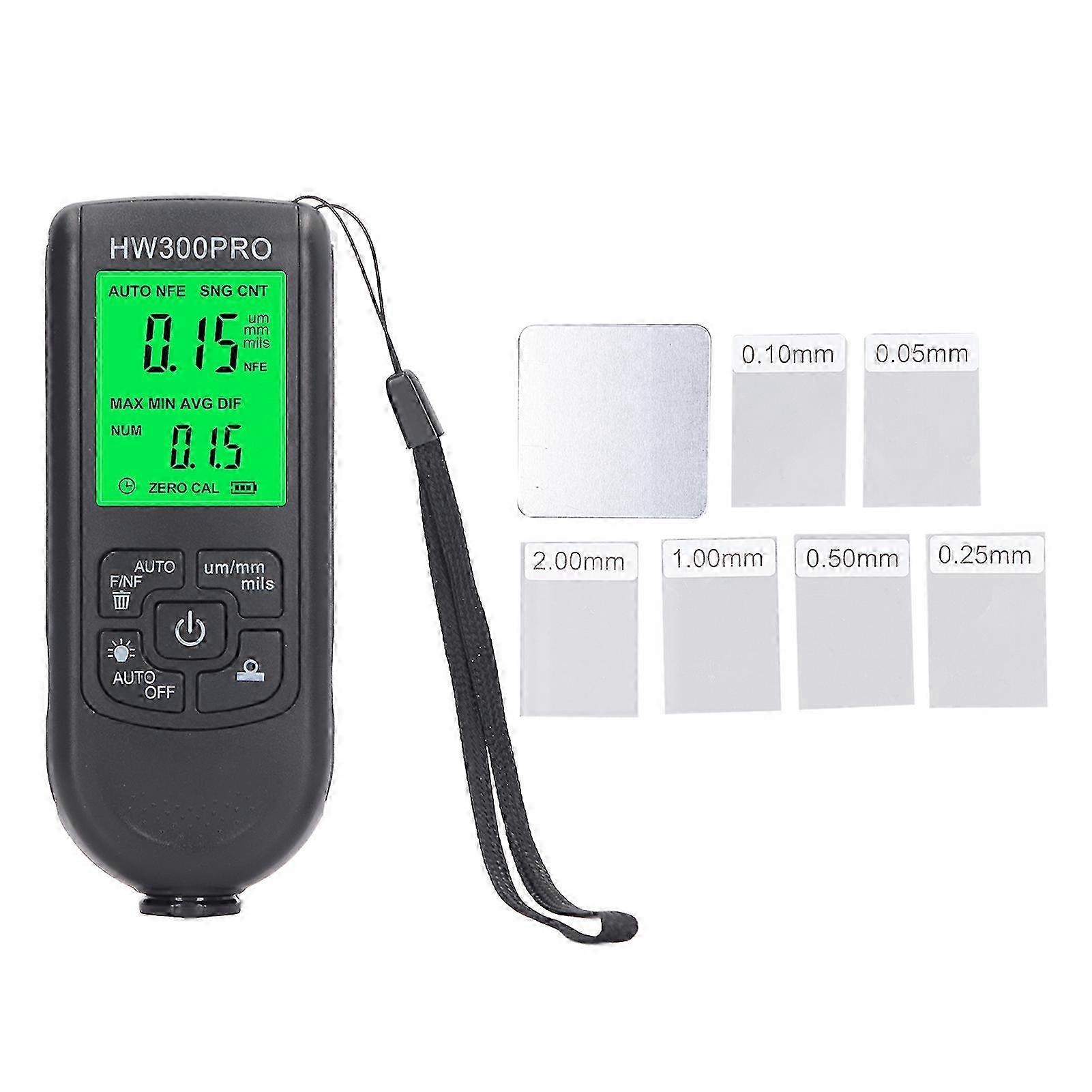 Coating Thickness Meter High Precision Paint Thickness Meter Black Anti-slip Thickness Meter Edition 25-26