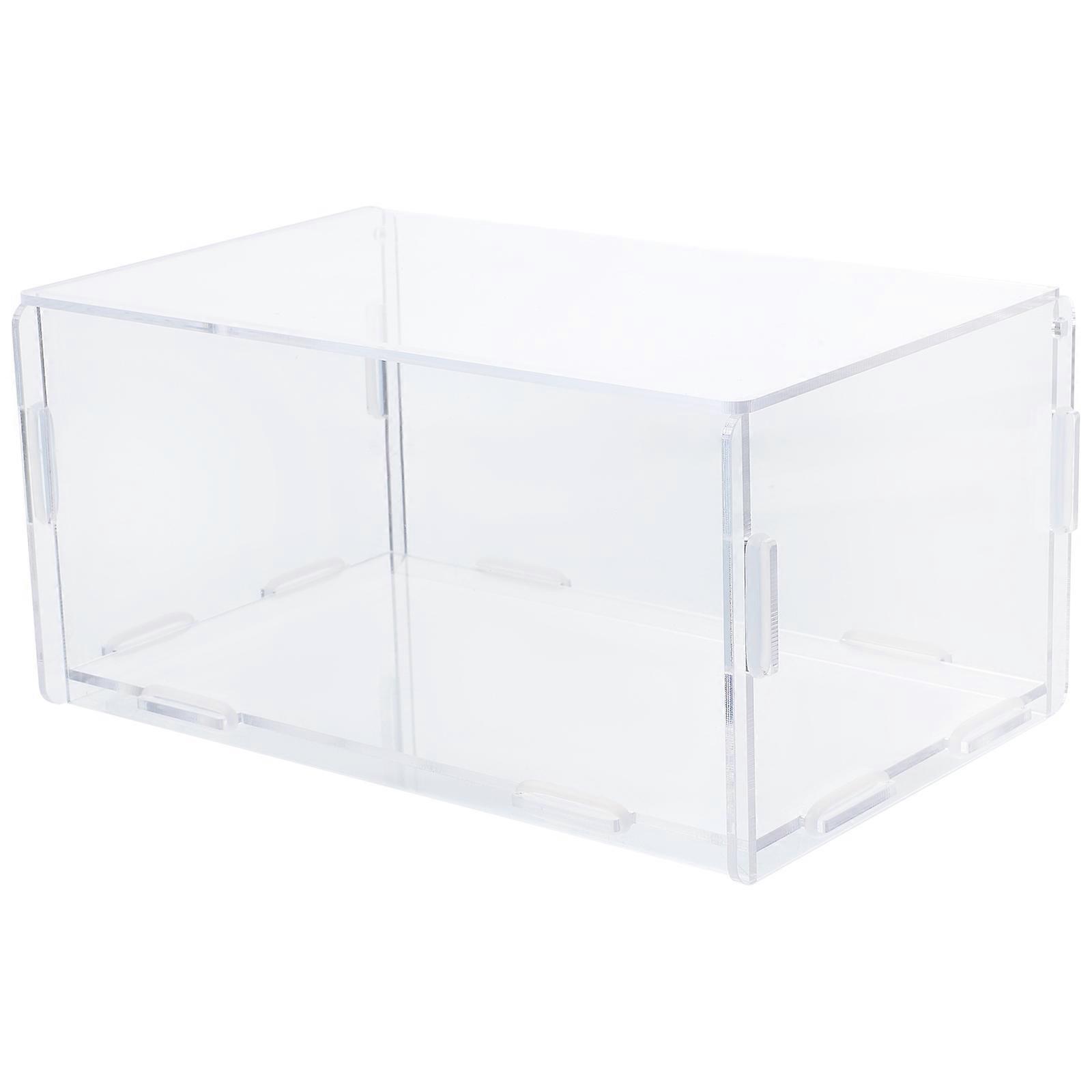 Transparent Acrylic Dryer Sheet Holder for Laundry 2Pcs Storage Box