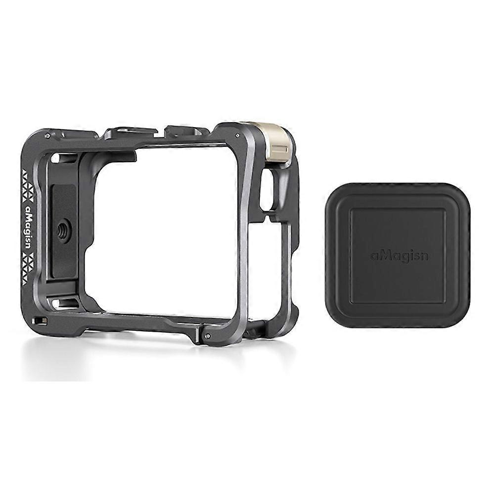 Quick Release Metal Frame Cage Horizontal & Vertical Protection Case for Camera Dark Gray
