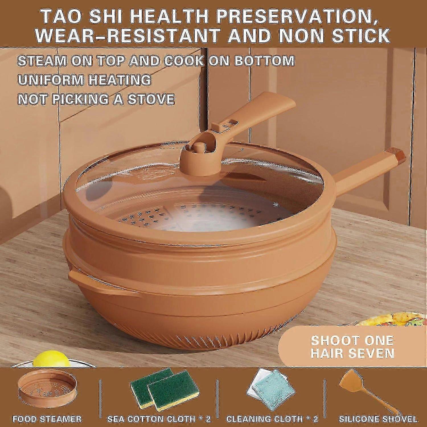 Tomorrow Delivery Pot Clay Non Stick Pot Health Preserving Pot Ceramic Frying Pot Steaming And
