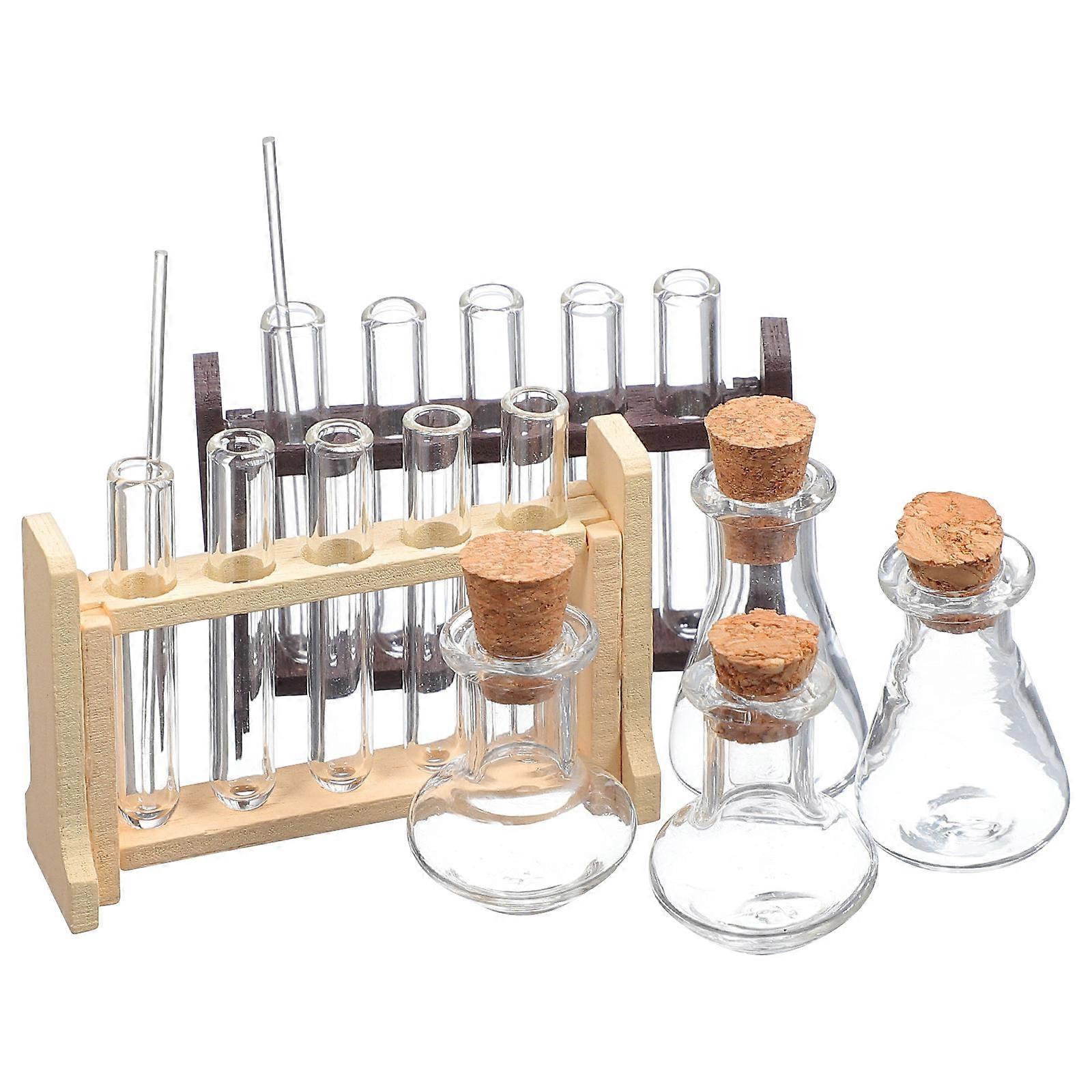 Mini House Test Tubes Decorative Accessories for Decoration 2Sets
