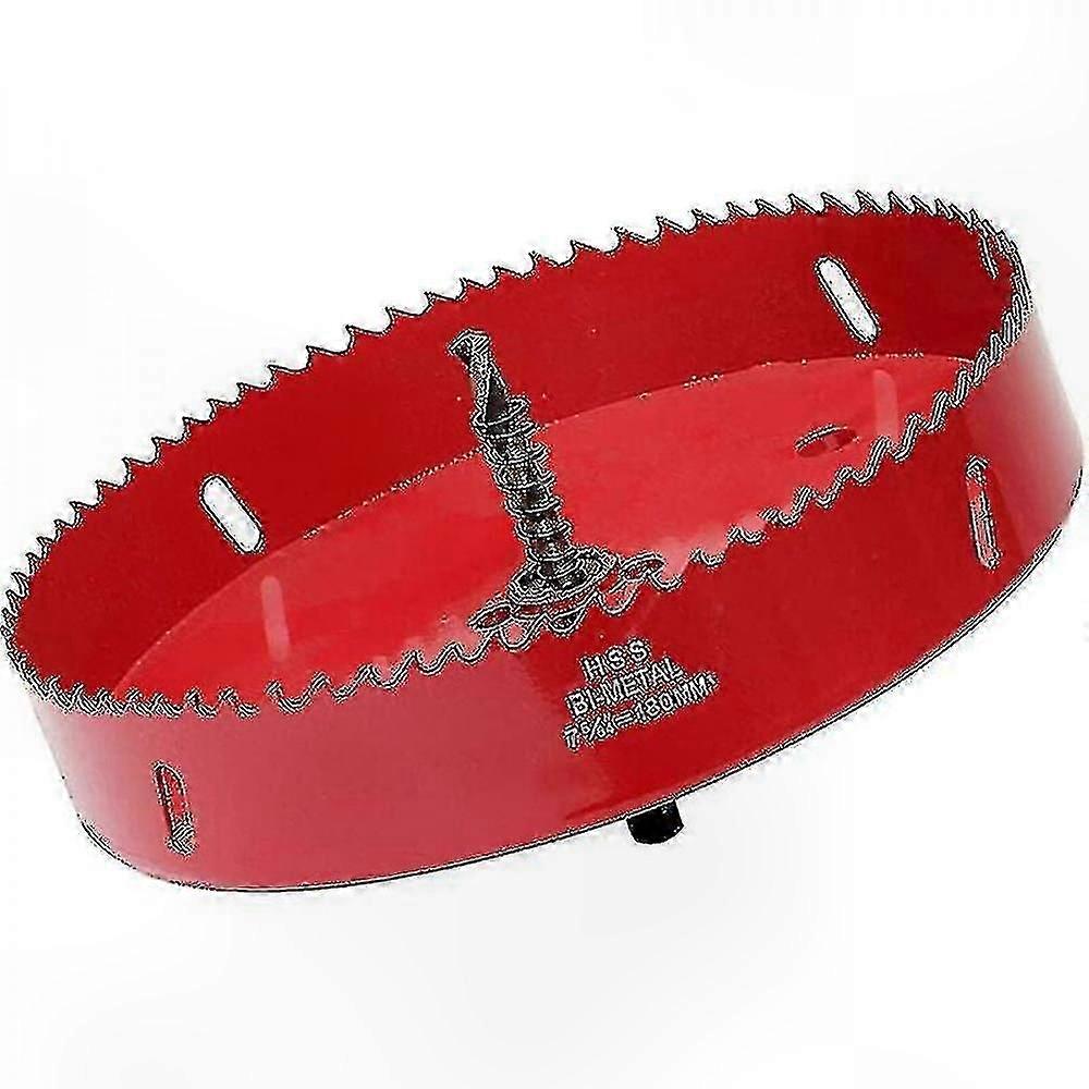 180mm HSS M42 Bi-Metal Hole Saw with Hex Shank and Drill Bit for Wood