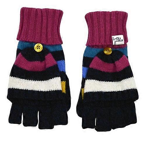 Lazy Jacks Womens/Ladies Sage Contrast Knitted Hat Gloves And Scarf Set