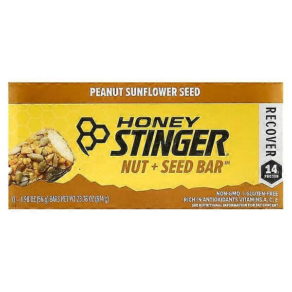 Honey Stinger, Nut + Seed BarÃÂÃÂ¢ÃÂÃÂÃÂÃÂ¢, Peanut Sunflower Seed, 12 Bars, 1.98 oz (56 g) Each