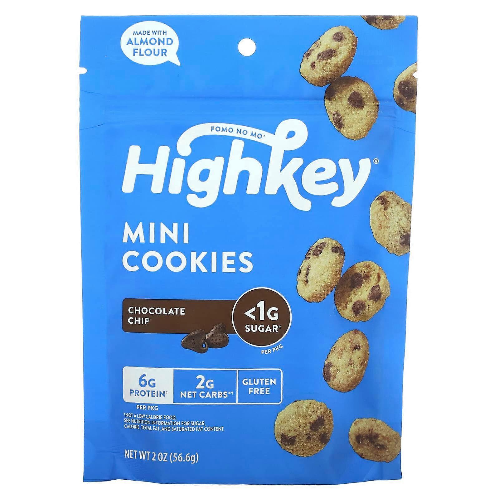 Mini Cookies, Chocolate Chip, 2 oz (56.6 g)