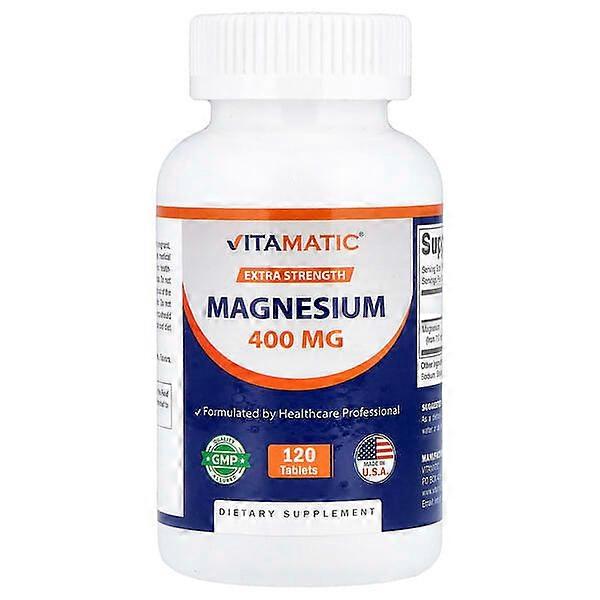 Vitamatic, Magnesium, 400 mg, 120 Tablets