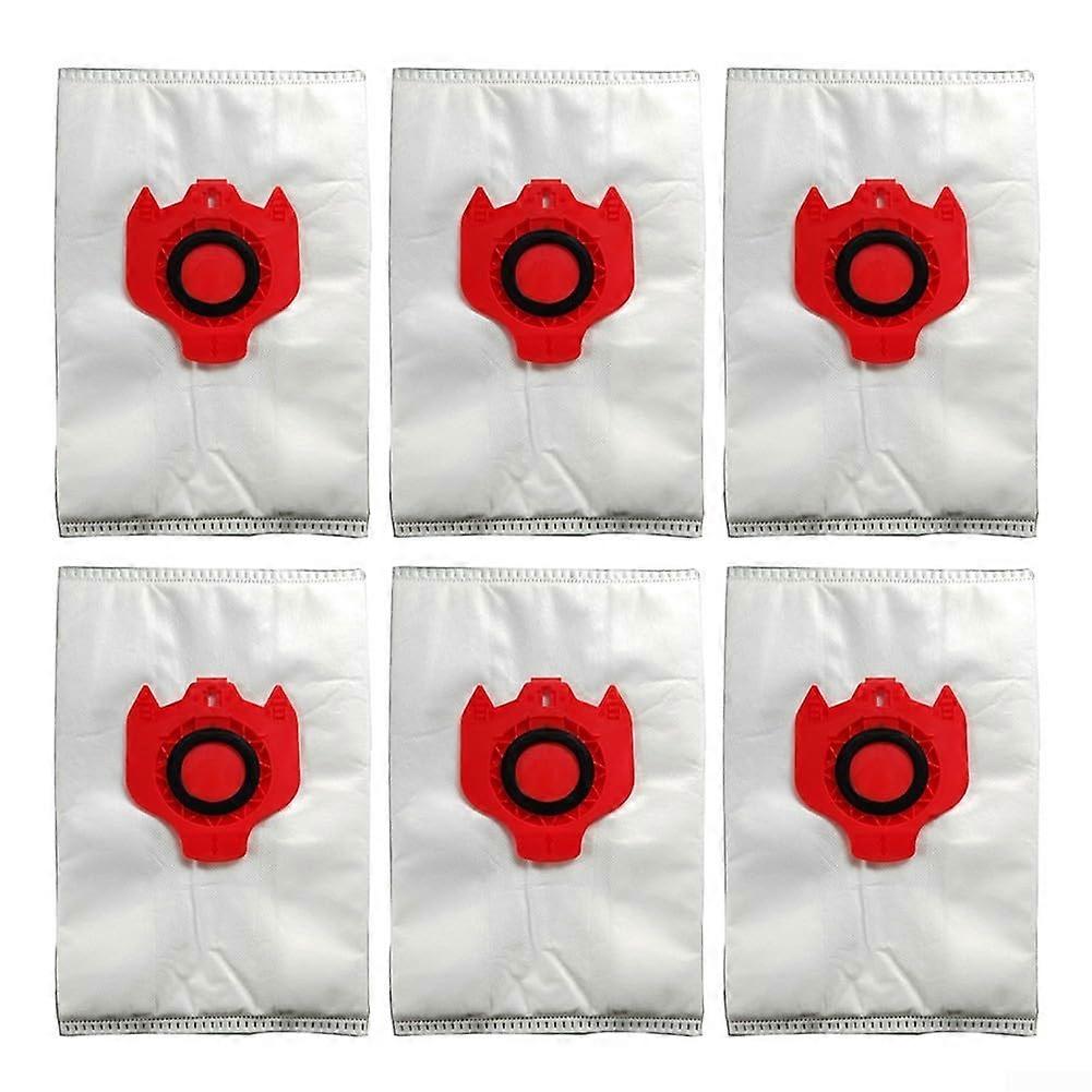 6 Pack Type GN Vacuum Bags 3D Efficiency Technology Convenient Pack Size Compatible With S227 S240 S270 S400 S5 S8 Red