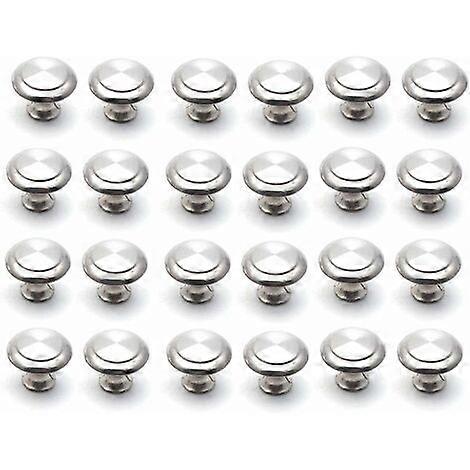 Pack of 24 1" Diameter Drawer Knobs with Screws