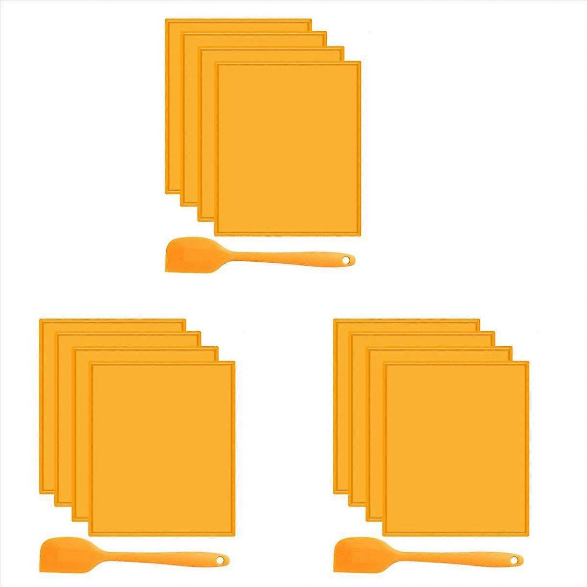 4PCS Silicone Dehydrator Sheets Dehydrator Mats with Scraper