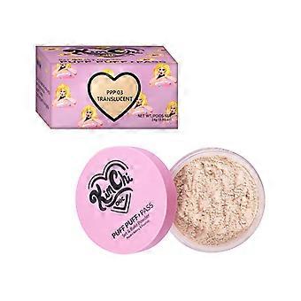 Transparent color 24g24g girl's heart oil control makeup loose powder light matte breathable facial makeup loose powder refreshing batch