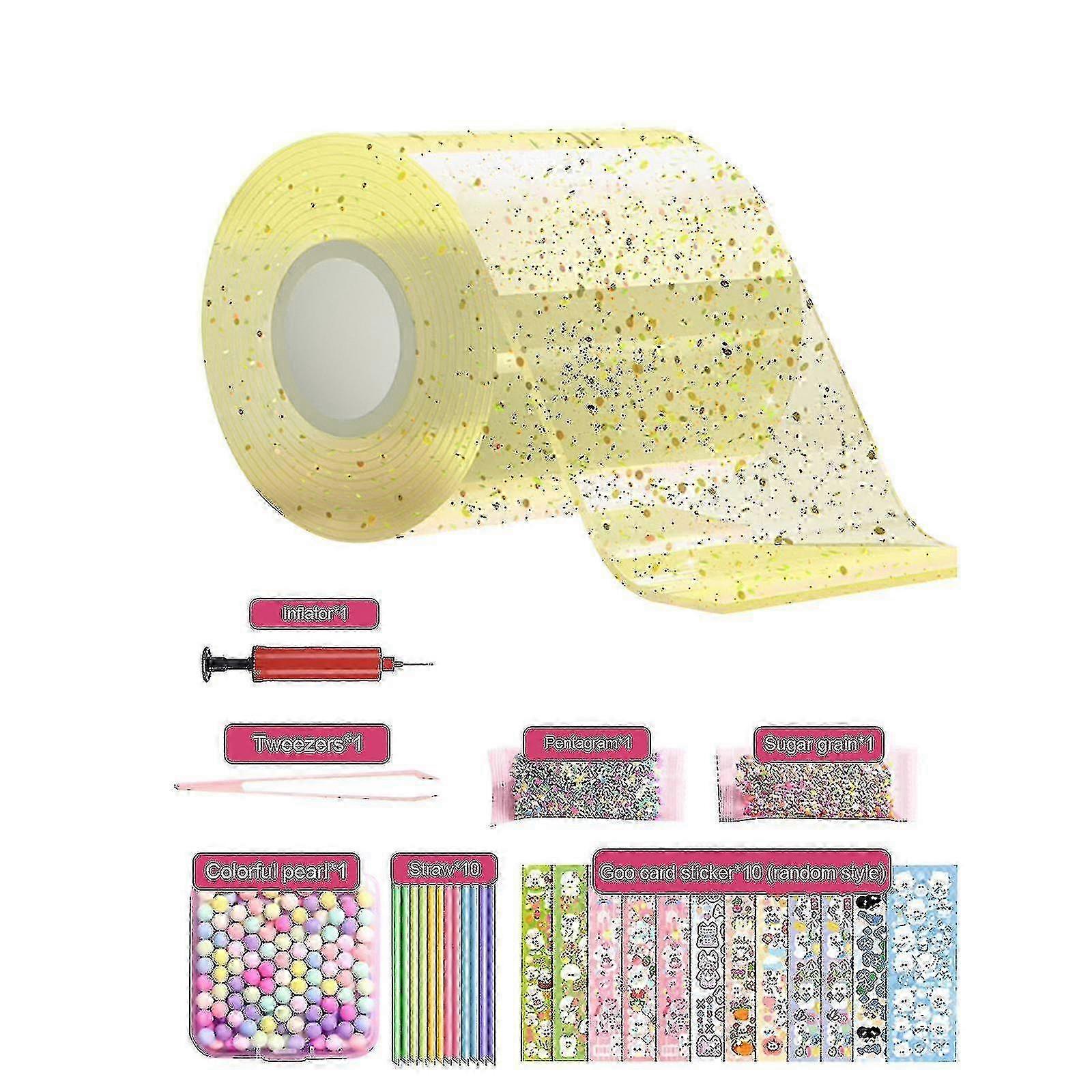 Nano Tape Bubble Kit For Kids With Step-by-step Video Tutorials, Nano Double Sided Adhesive Gel Grip Traceless Tape Nano Magical Tape Bubble