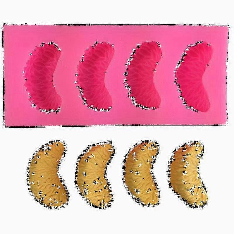 The New 4-hole Orange Meat Styling Mousse Mold - 2pcs