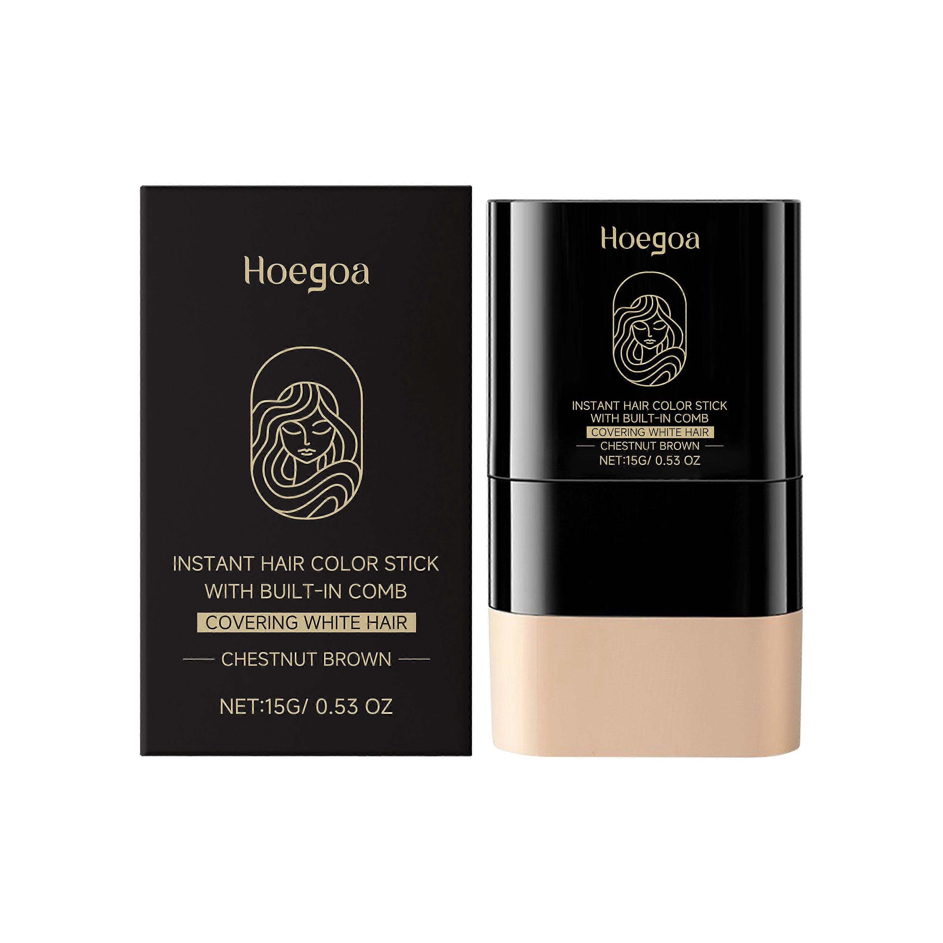 Hoegoa nut Brown Hair Stick Is A Moisturizing, Natural, Long-Lasting, Easy-To-Color, Convenient And Lazy Hair Stick