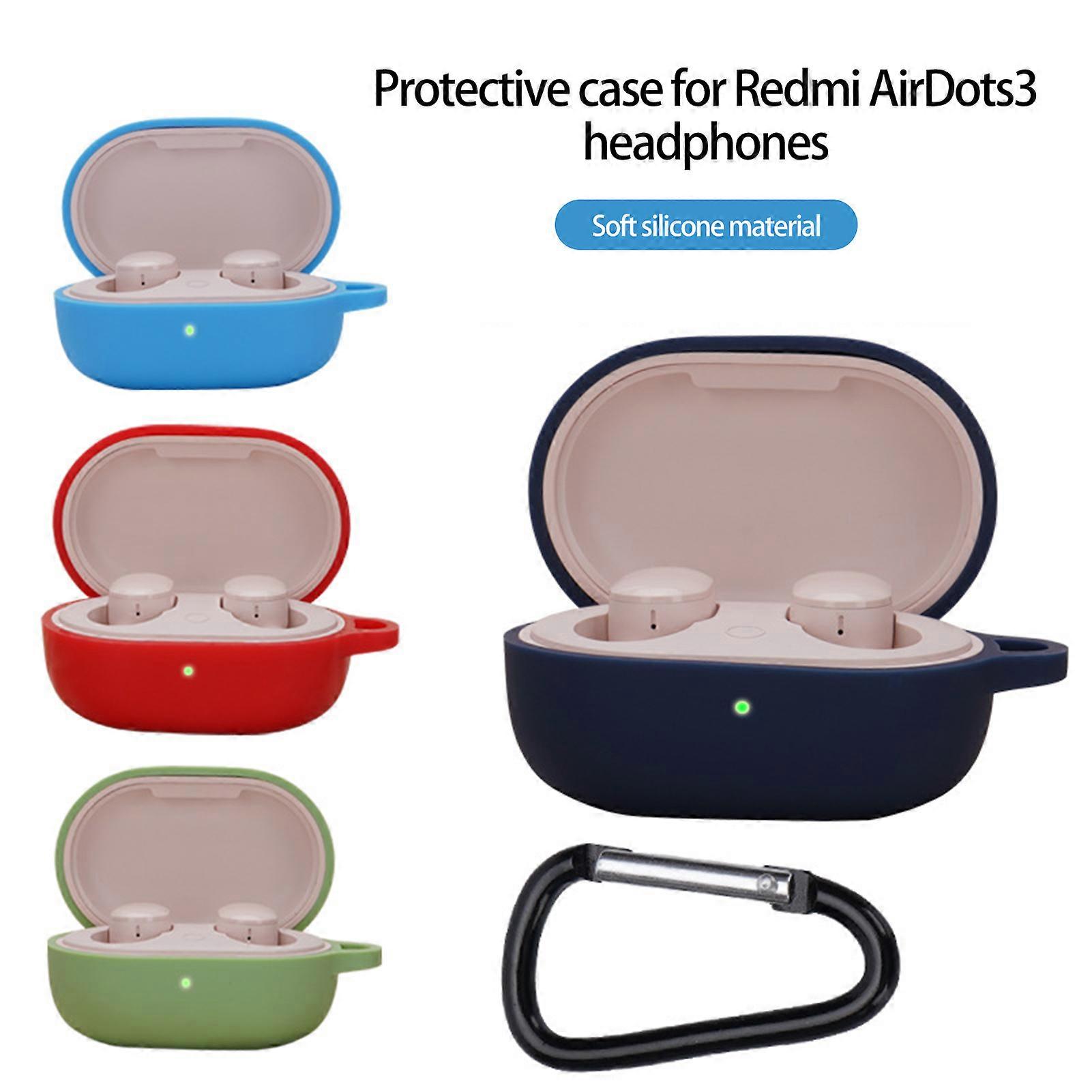 SUSUchens 1 Set Earphone Case for Redmi AirDots 3, Green - Wear-resistant, Shockproof, Anti-drop, Tight Fit with Charging Port Access & Anti-lost