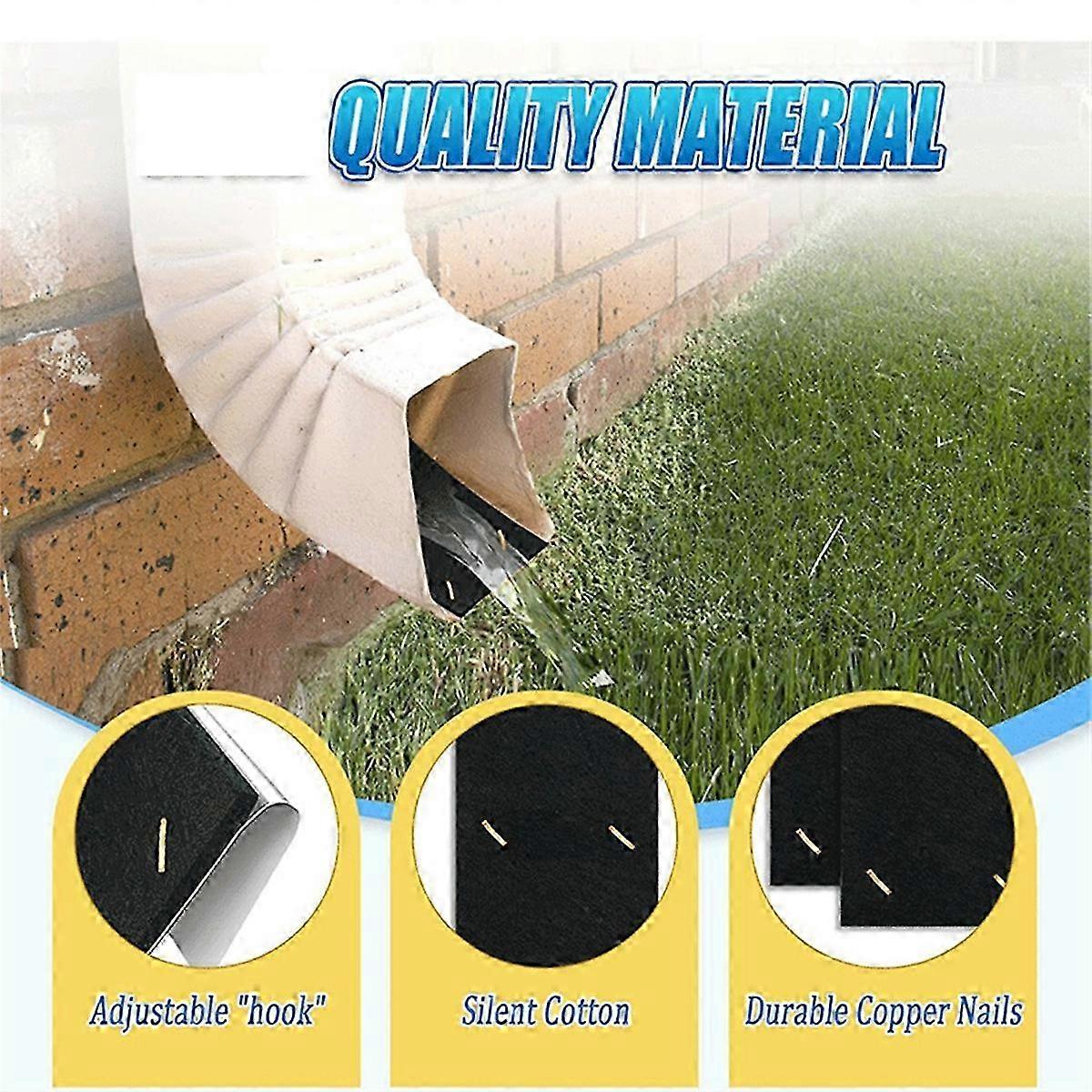 Gutter downspout silencer for rain - 2 pack noise reducer