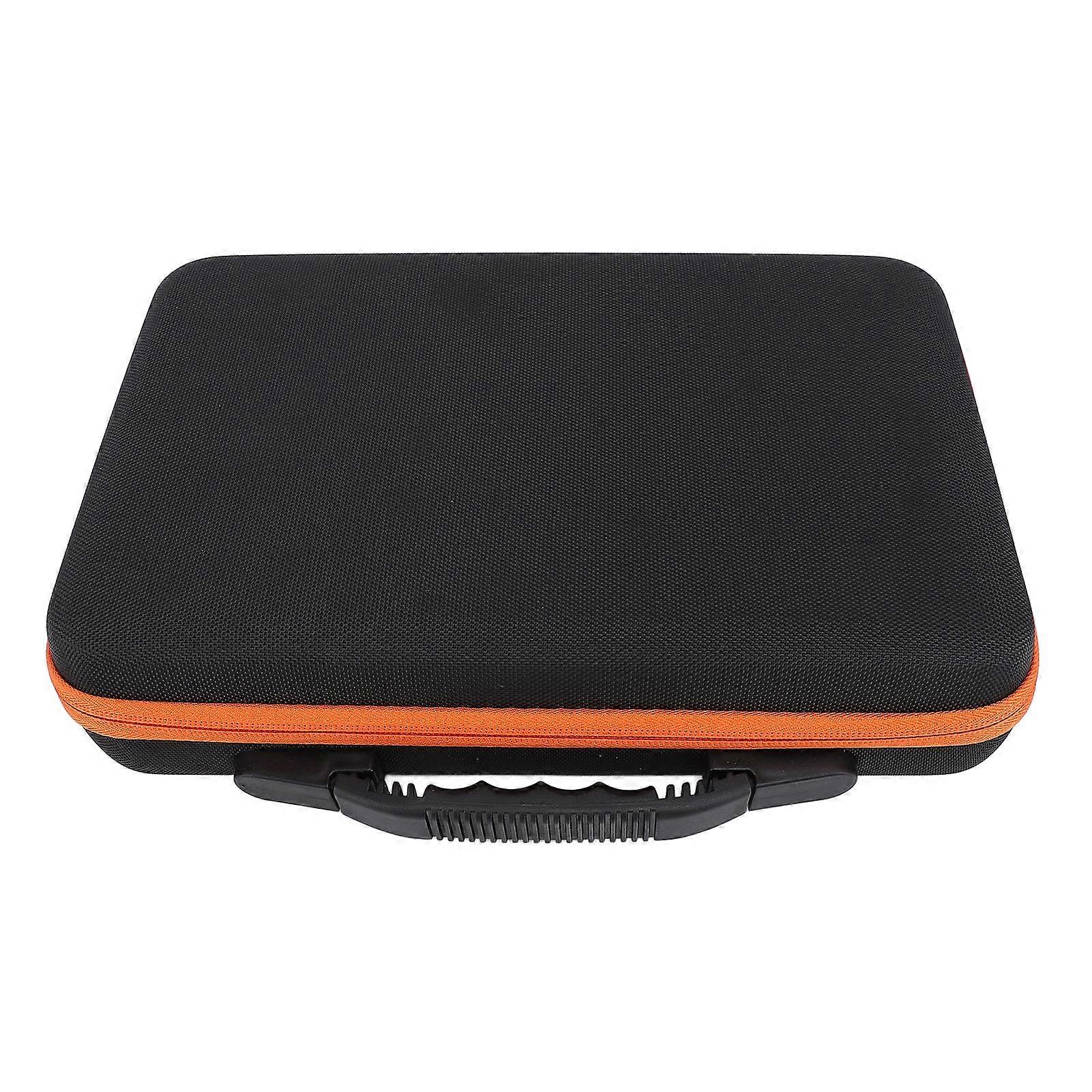 Essential Oil Carrying Case Holds 60 Grids 10ml Bottles Dual Zipper Shock Proof Essential Oil Organizer Bag Orange 