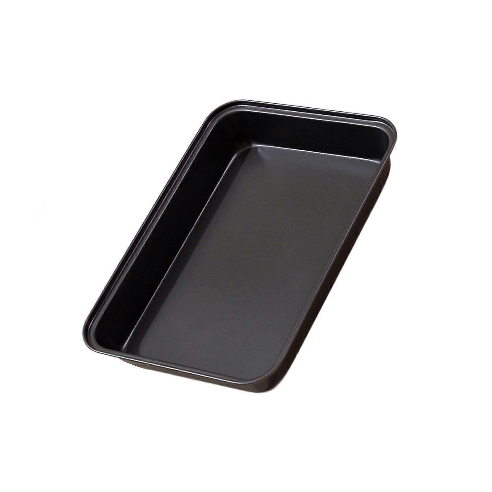 Deep Carbon Steel Cake Tray Nonstick Coating Robusts Build Baking Pan Cooking Sheet for Breads Pastries Casseroles  S