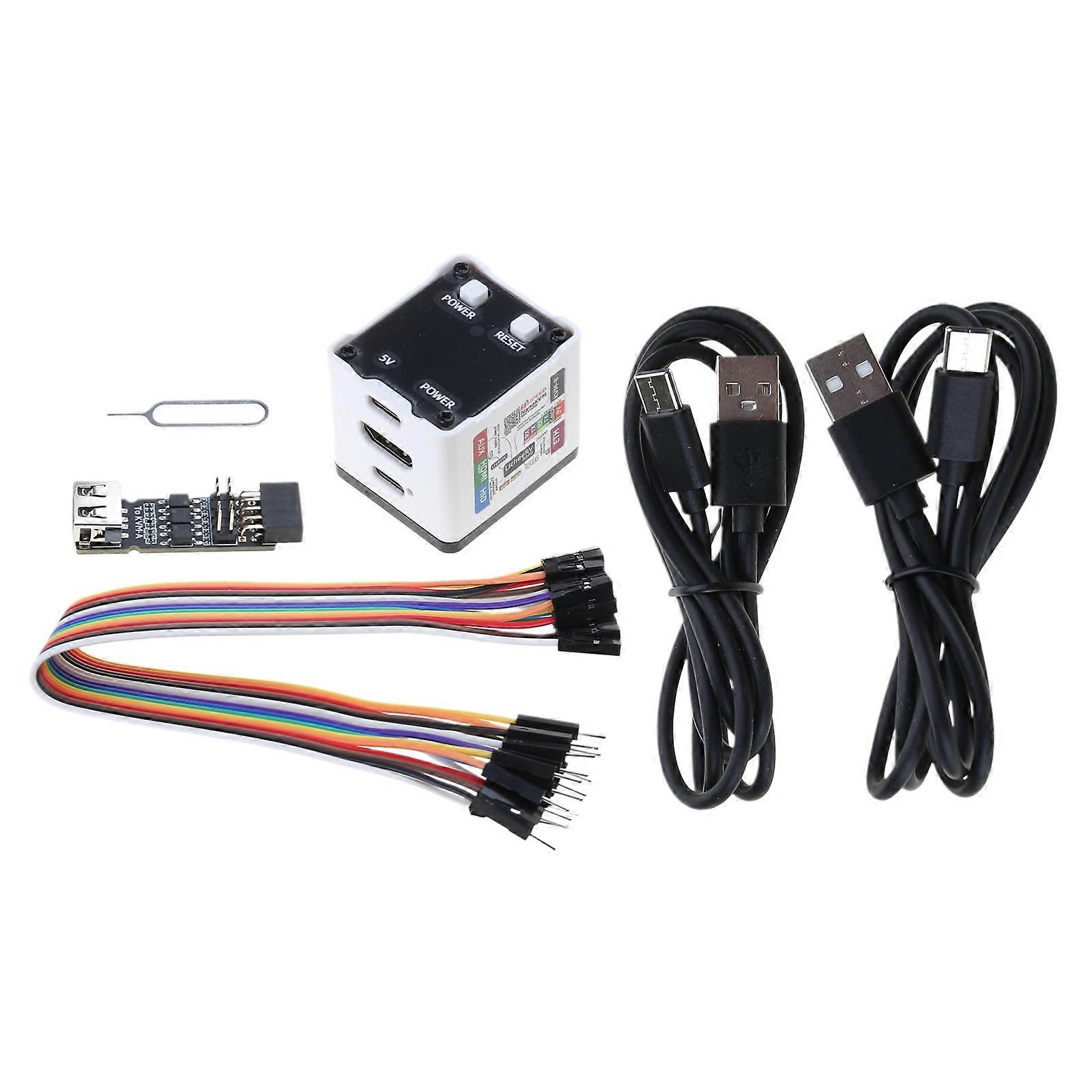 KVM Full KVM Remote Maintenance Server With External Shell, Status Screen, and Networking Connection Multicolor