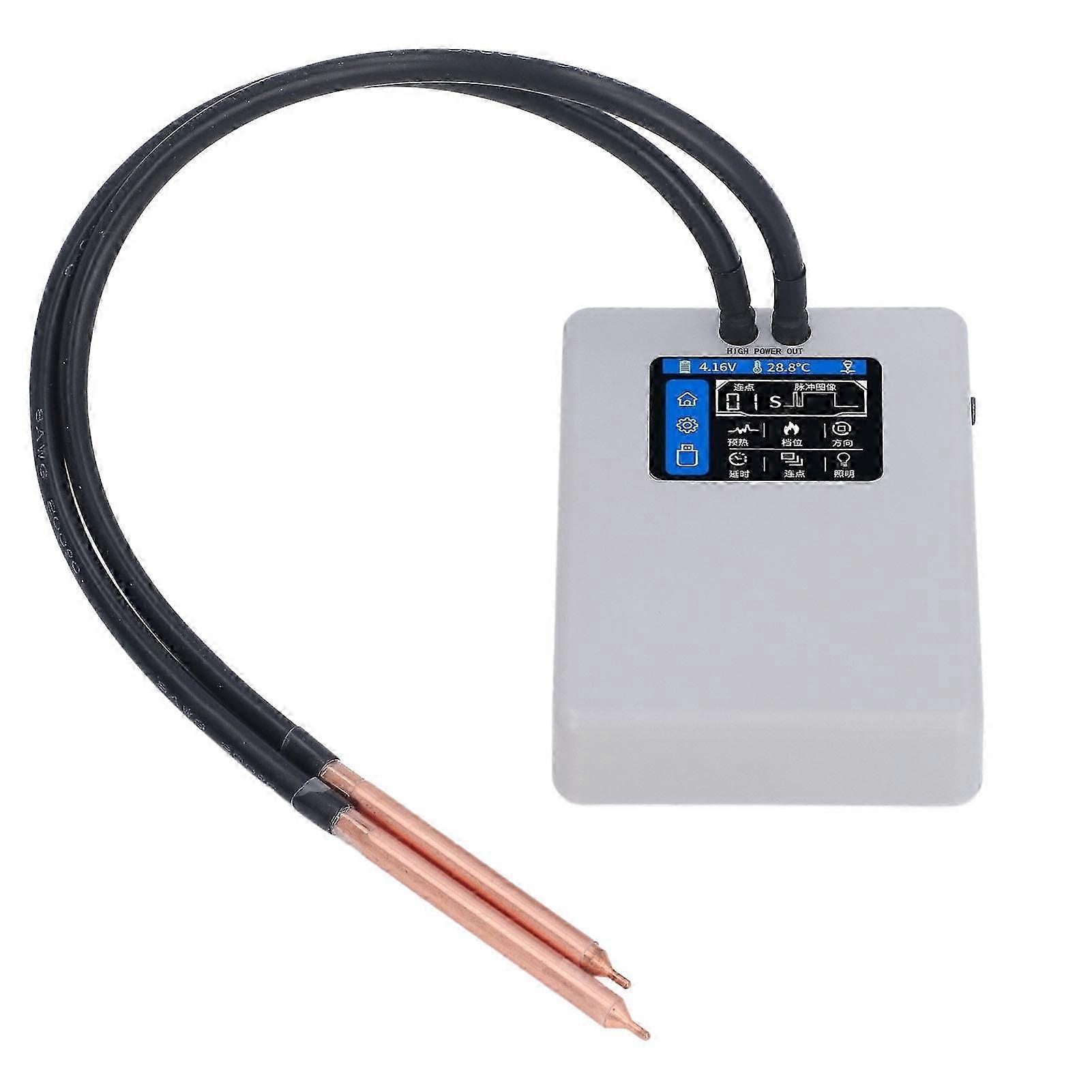 Mini Portable Spot Welder with 5000mAh Battery and LED Light for Small Metal Works