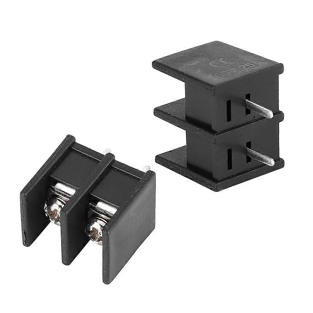 50pcs 2-Pin 7.62mm Pitch Circuit Board Wiring Barrier Terminal Blocks Electrical Connector