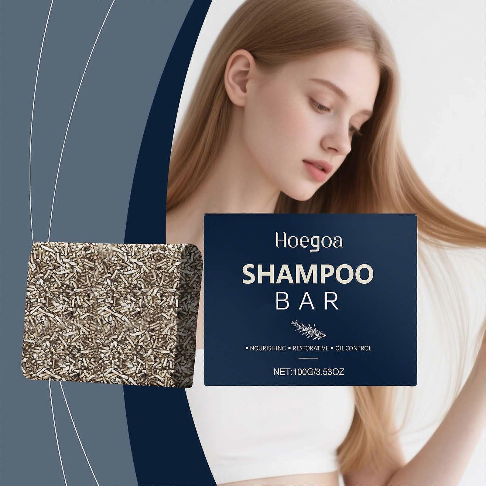 Hoegoa Rosemary Mild Shampoo Soap, With Its Herbal Essence, Nourishes Your Hair, Making It Clean, Shiny, Smooth And Refreshing