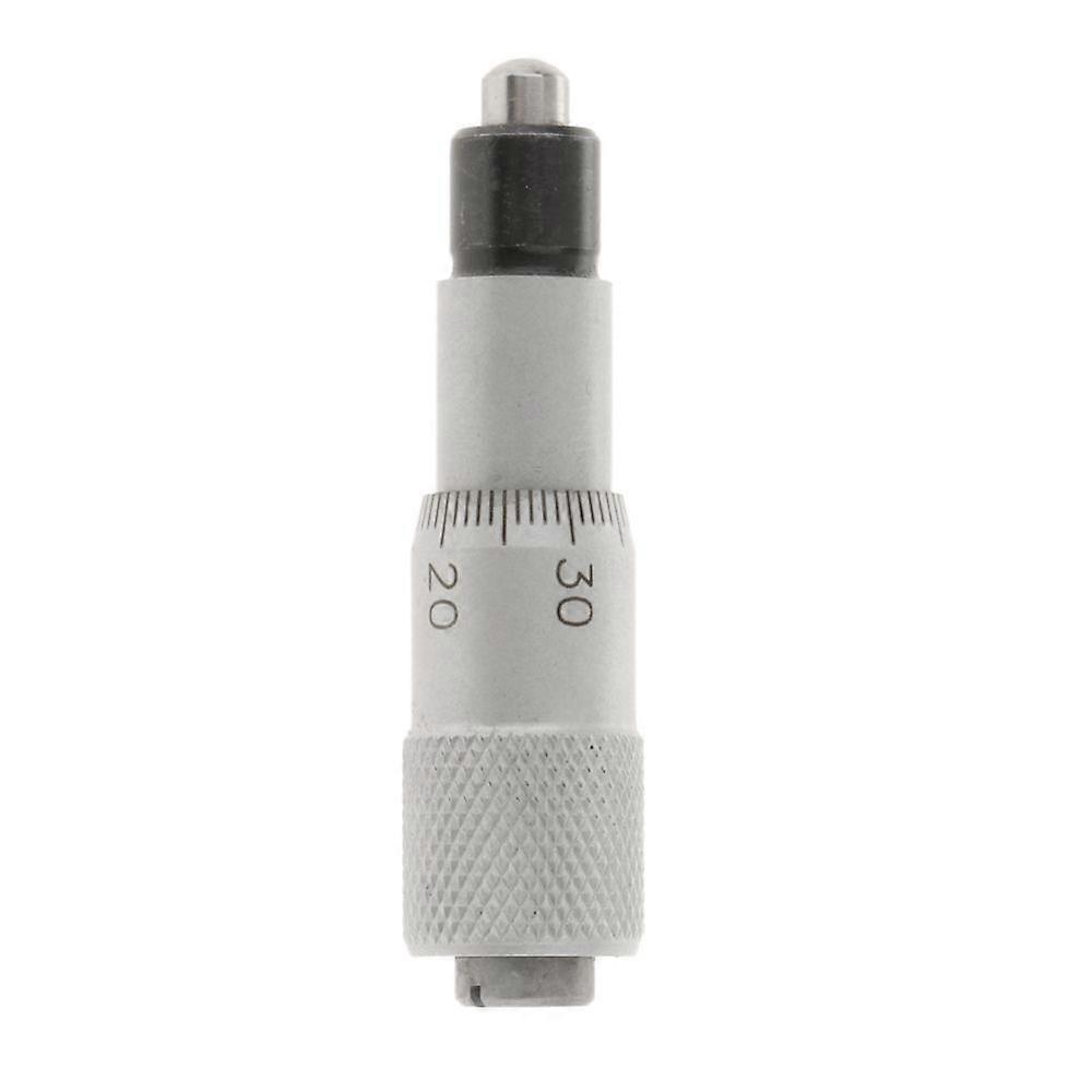 Silver Round Needle, Thread Micrometer Head Measuring Tool, 13mm Round Head With Nut