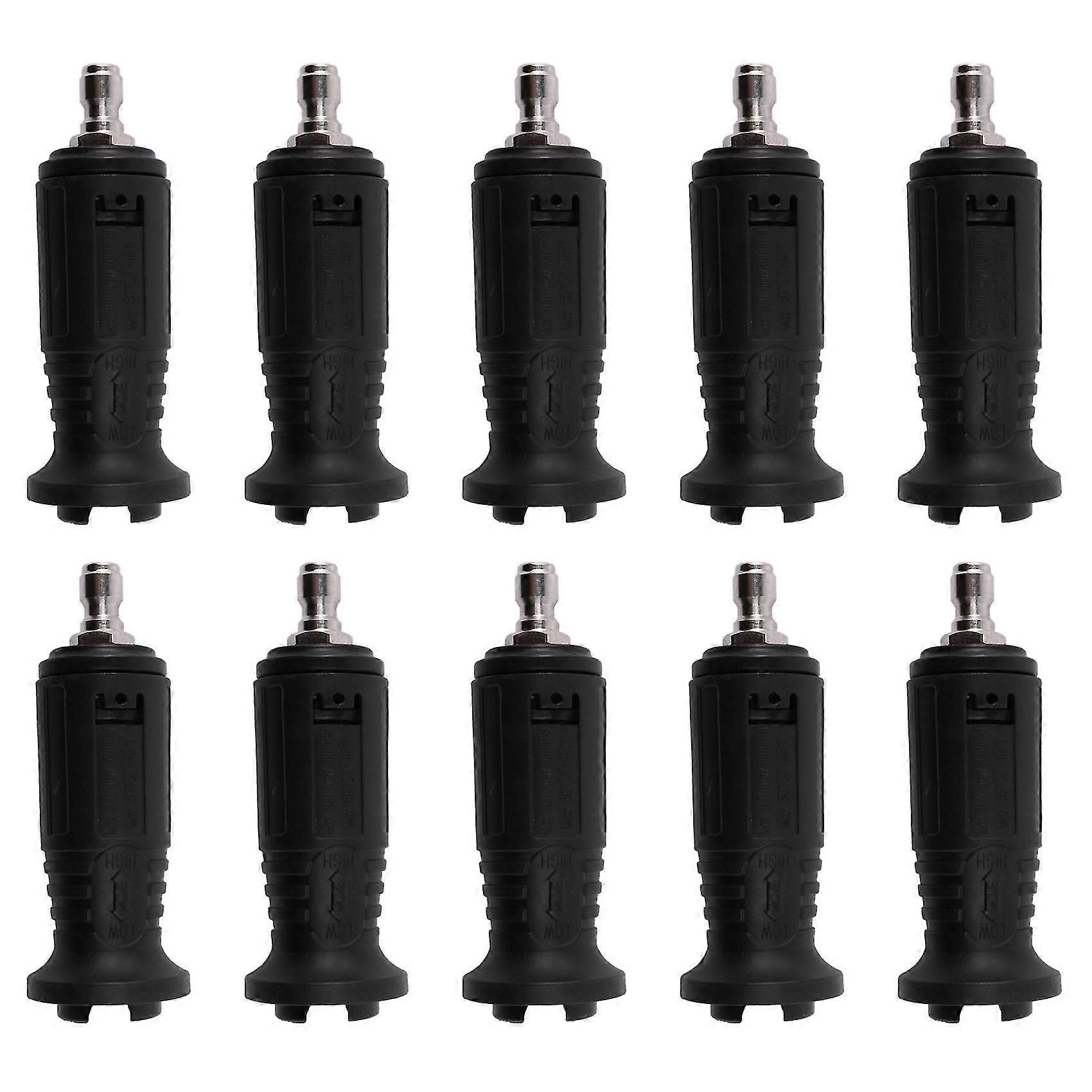 10x Auto Tool Adjustable High Pressure Washer Nozzle Tips,variable Spray Pattern, 1/4inch Quick Con