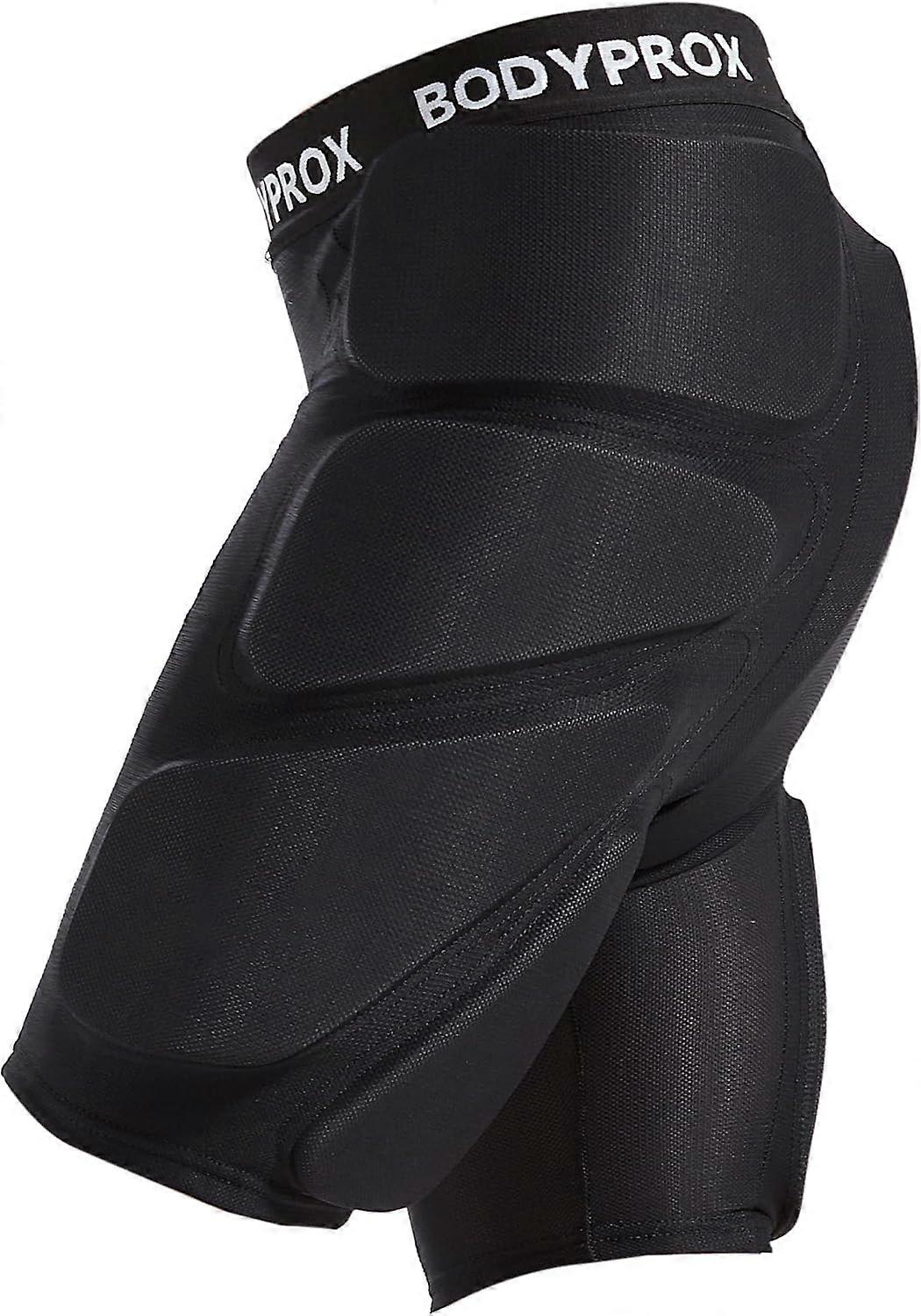 Protective Padded Shorts for Snowboard,Skate and Ski,3D Protection for Hip,Butt and Tailbone Black  Small