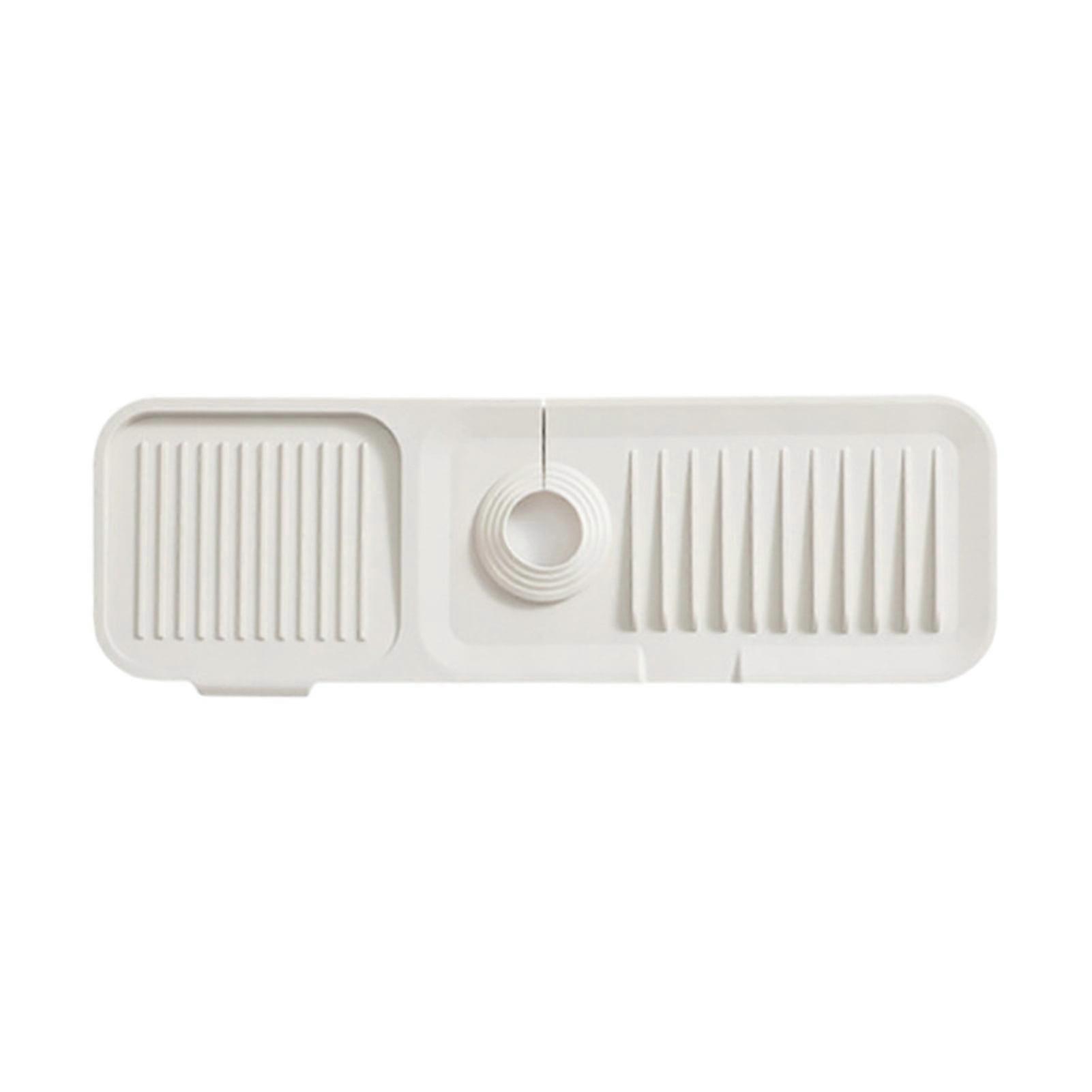 Hesroicy Foldable Draining Mat, Silicone Sink Splash Guard, Non-Slip Countertop Protector, Faucet Draining Pad