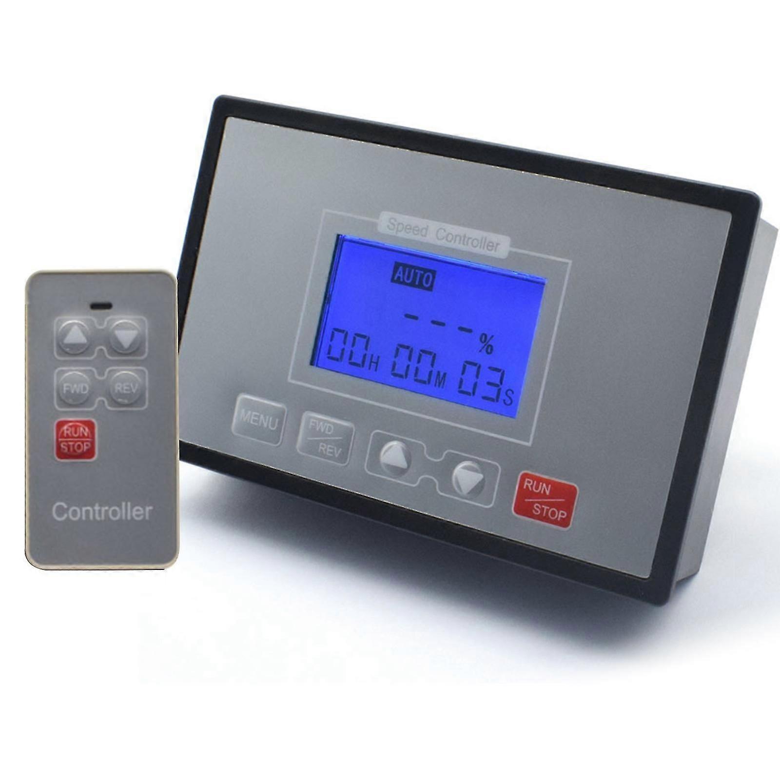 Speed Controller Pwm Dc Motor Timing Reversible Remote Control Lcd Display 60 A New