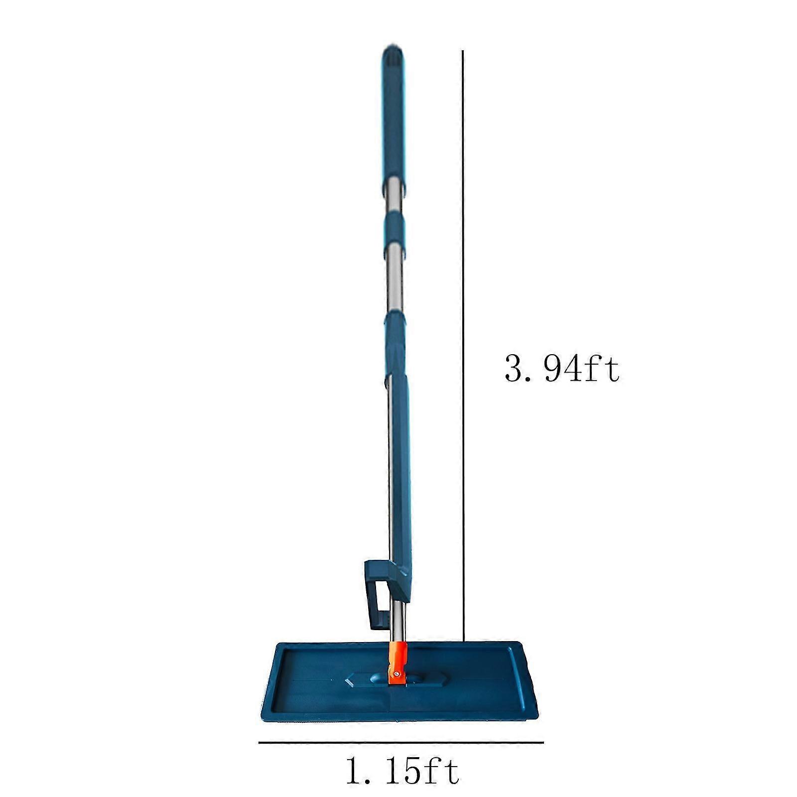 35CM Hands-free Mop, Hands-free Microfiber Flat Mop, Automatic Wringing, 360 Degree Hands-free Microfiber Floor Mop, Lazy Hands-free Mop, Suitable For