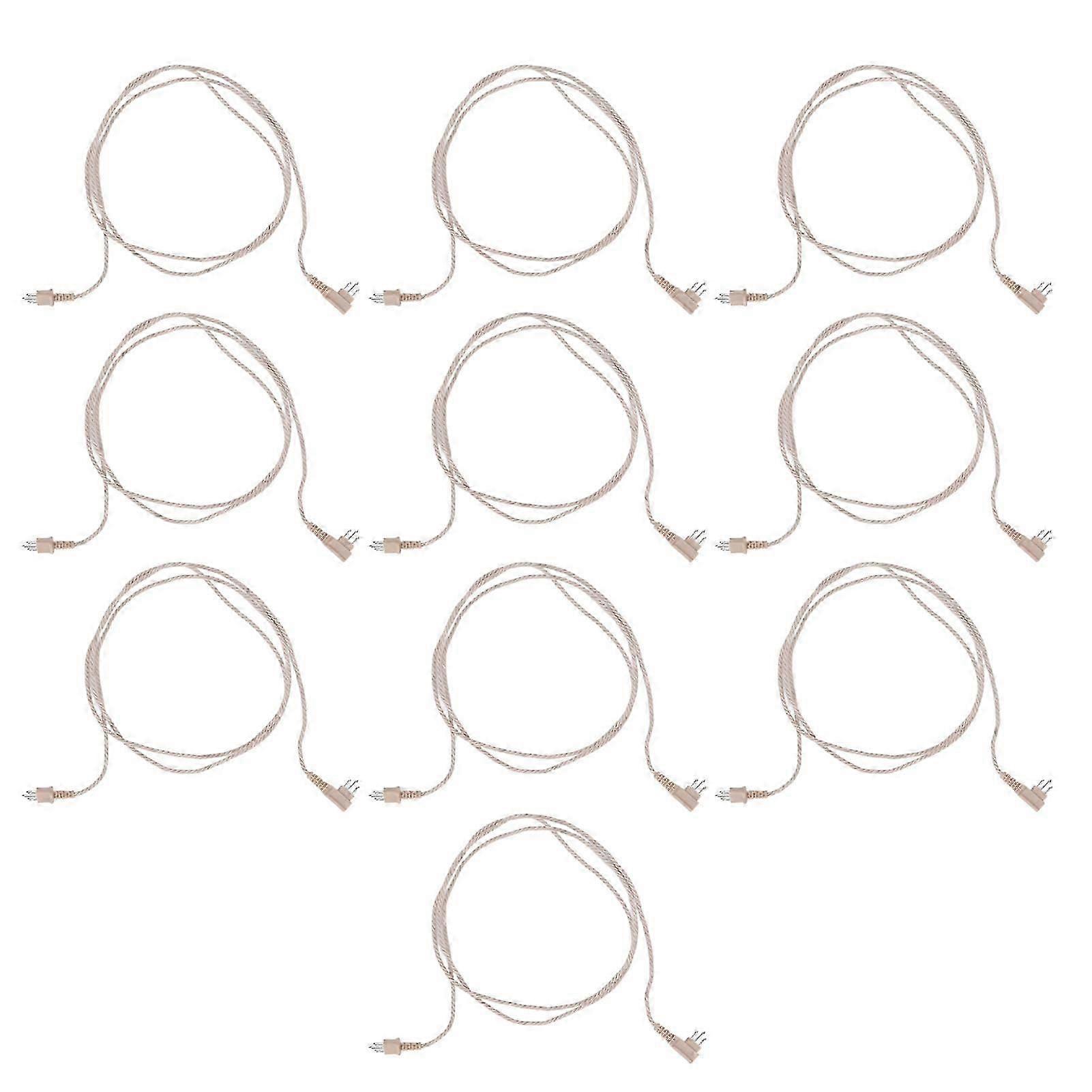 hearing aid replacement cord 10pcs 3 pin portable