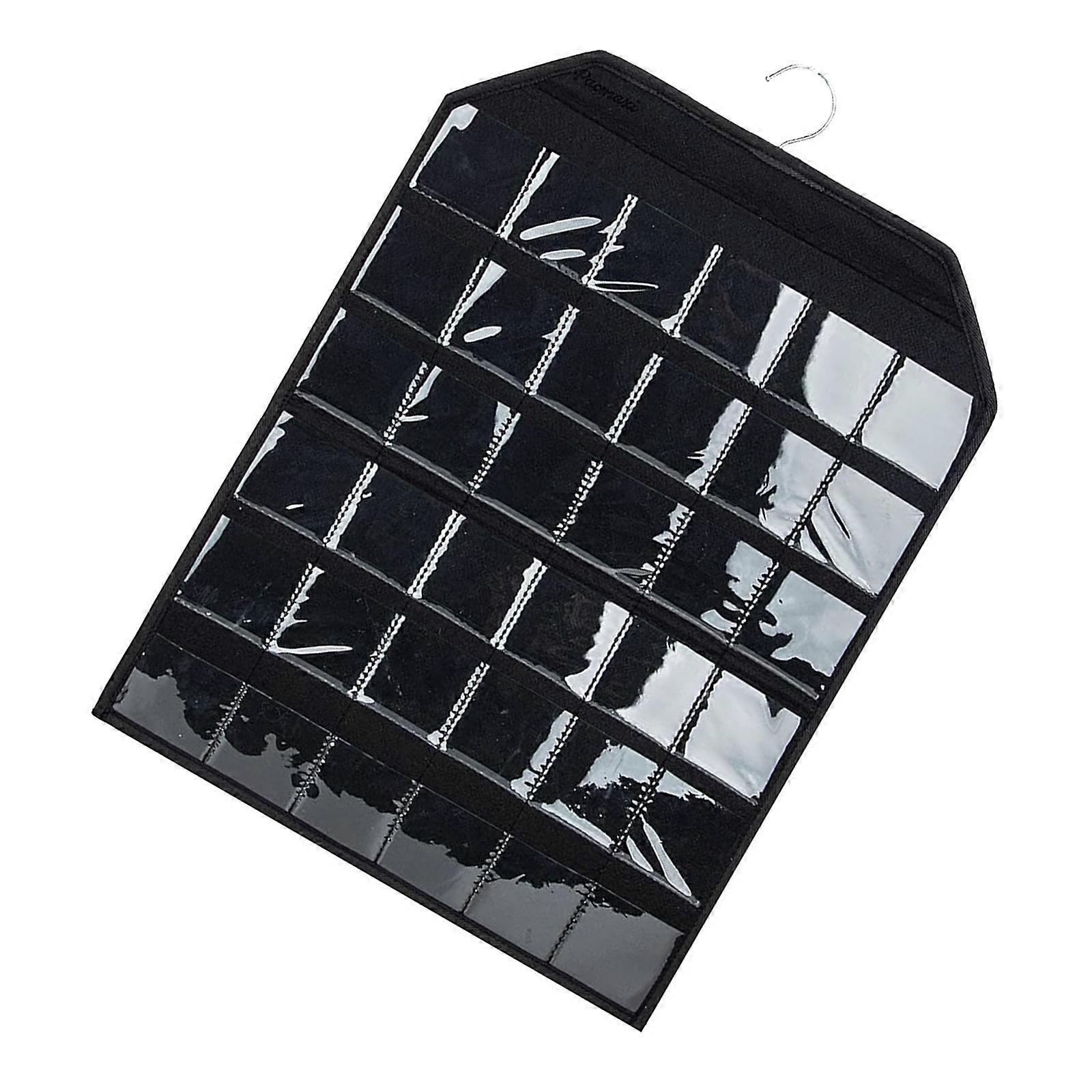 Stylish Multiple Pocket Badge Display Bag Wall Mounted Organizers for Easy Access and Protective of Your Collection Multicolor