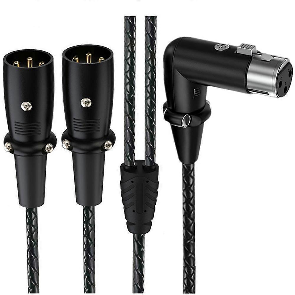 Y-type Balanced Microphone Splitter XLR Audio Cable, Length: 0.5m