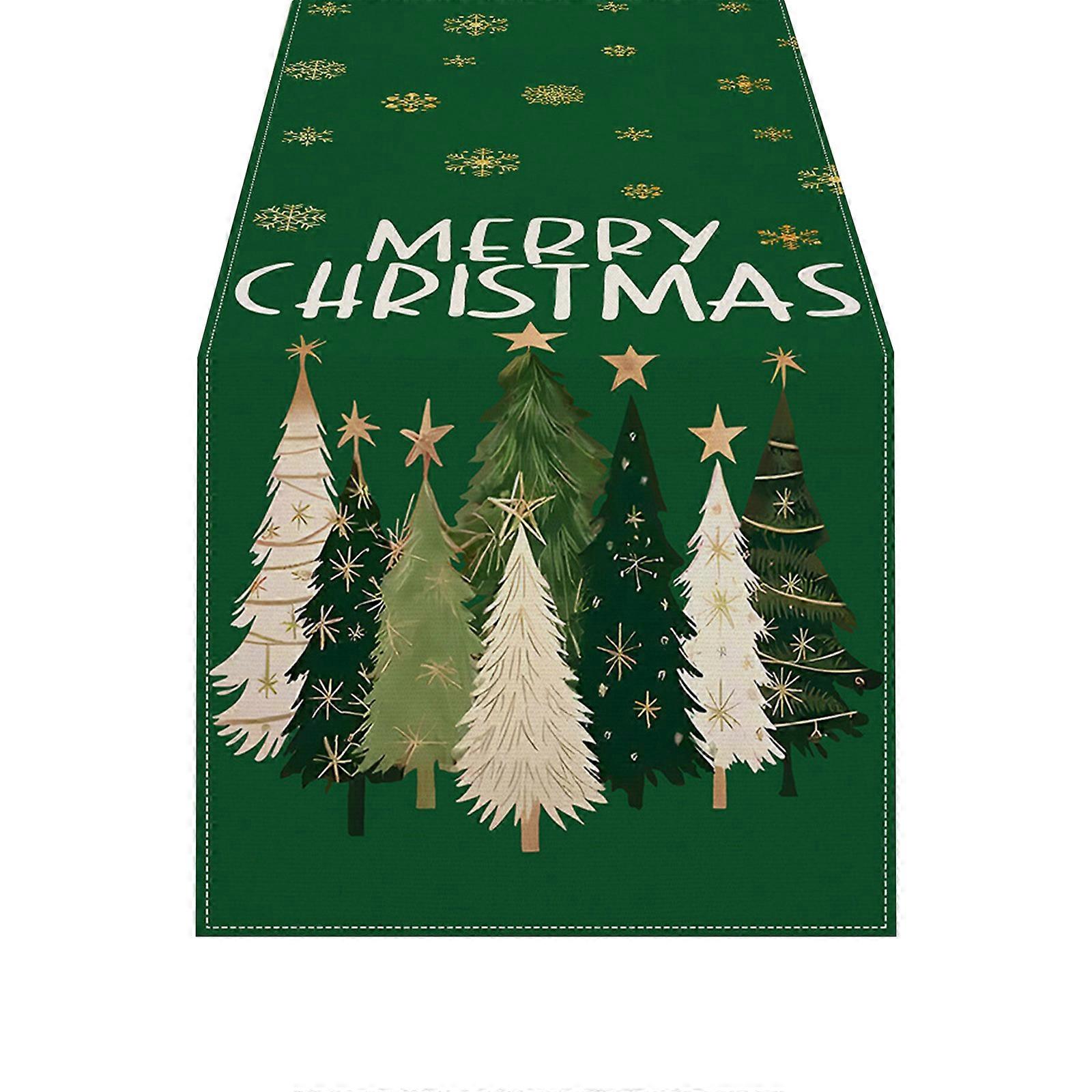 Wrinkle Holiday Table Runner Durable Polyester Suitable For Wooden Glass Tabletops Multicolor