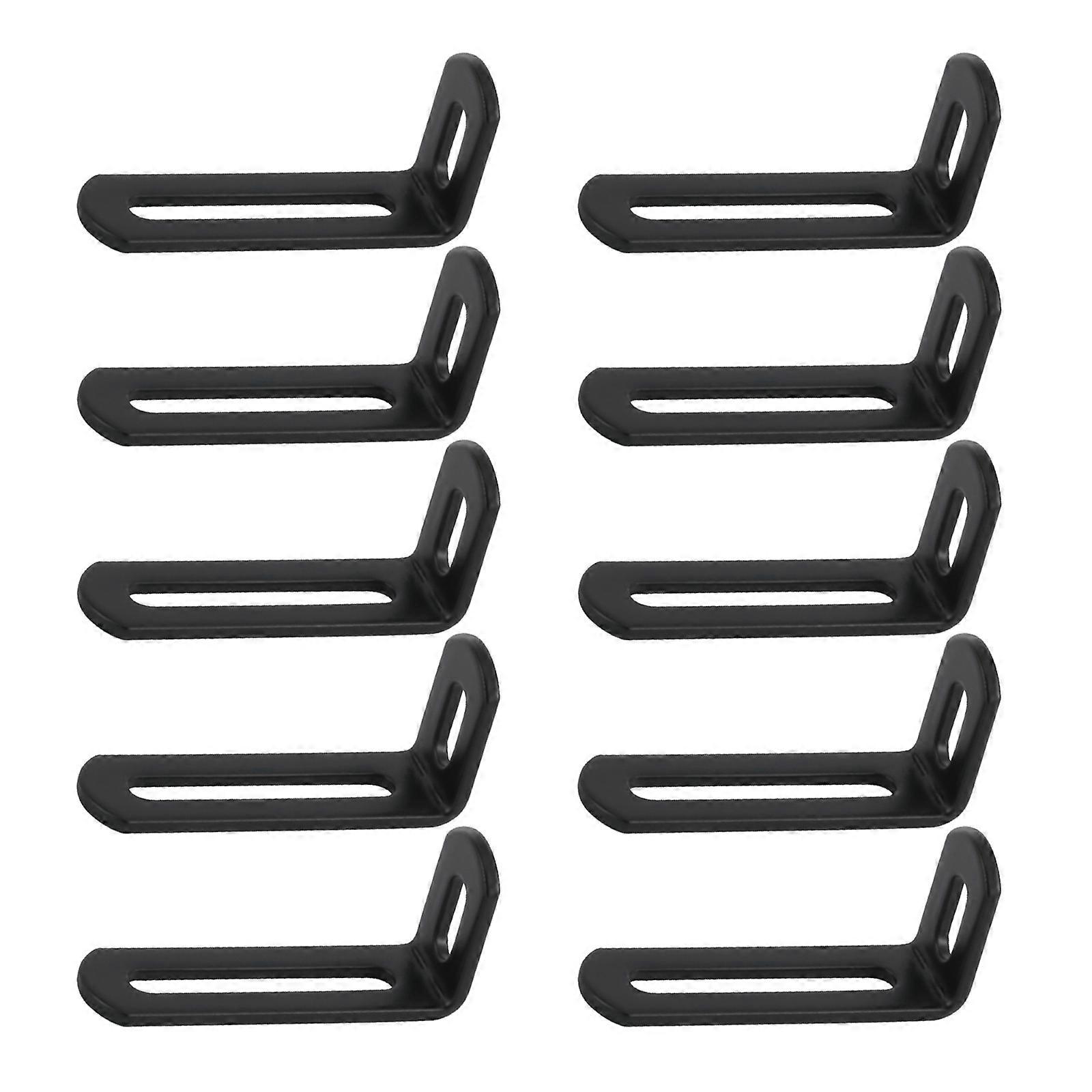 Iron Fixing Brackets With Reinforced 90 Degree Angles Structure for Heavy Furniture Wall Reinforcement  31x65x19mm